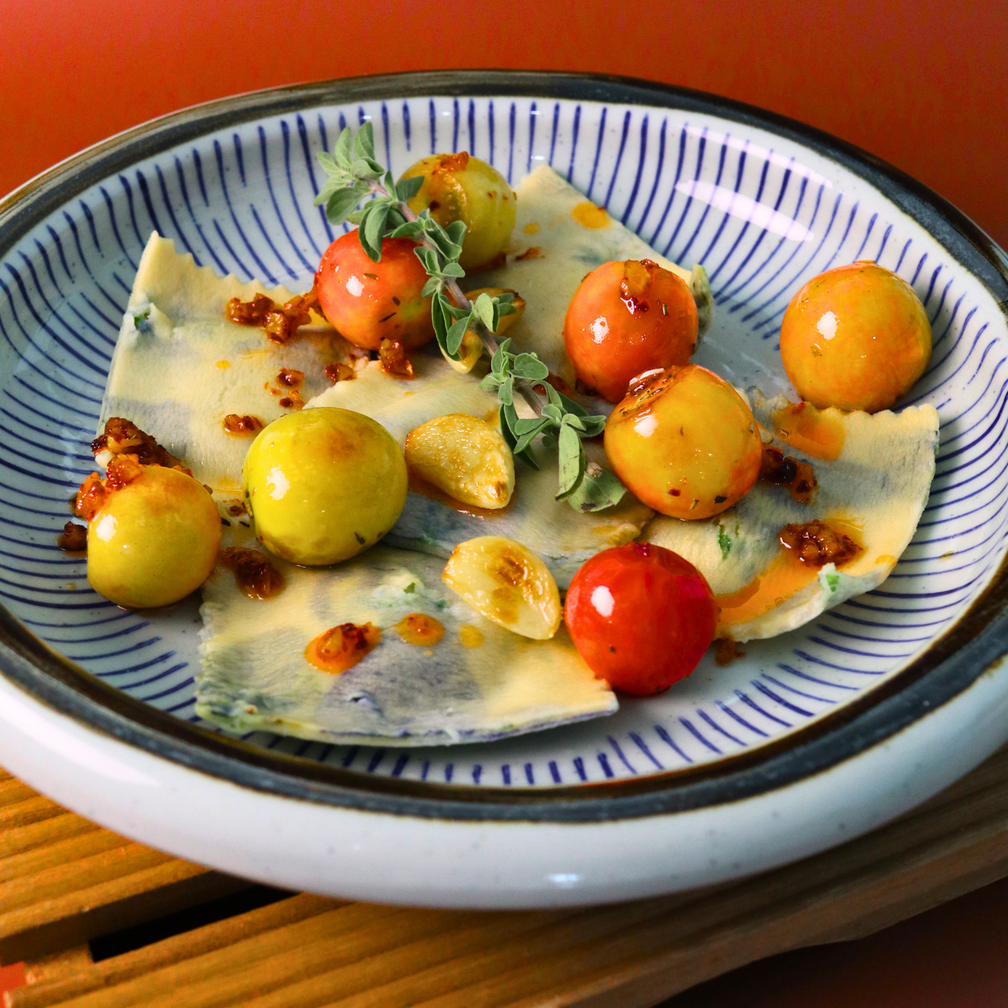 Crabmeat Tuna filling Ravioli